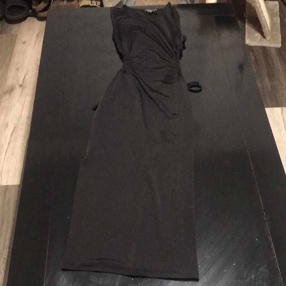 Women’s Black Sleeveless Maxi Dress - Classic Elegant Style